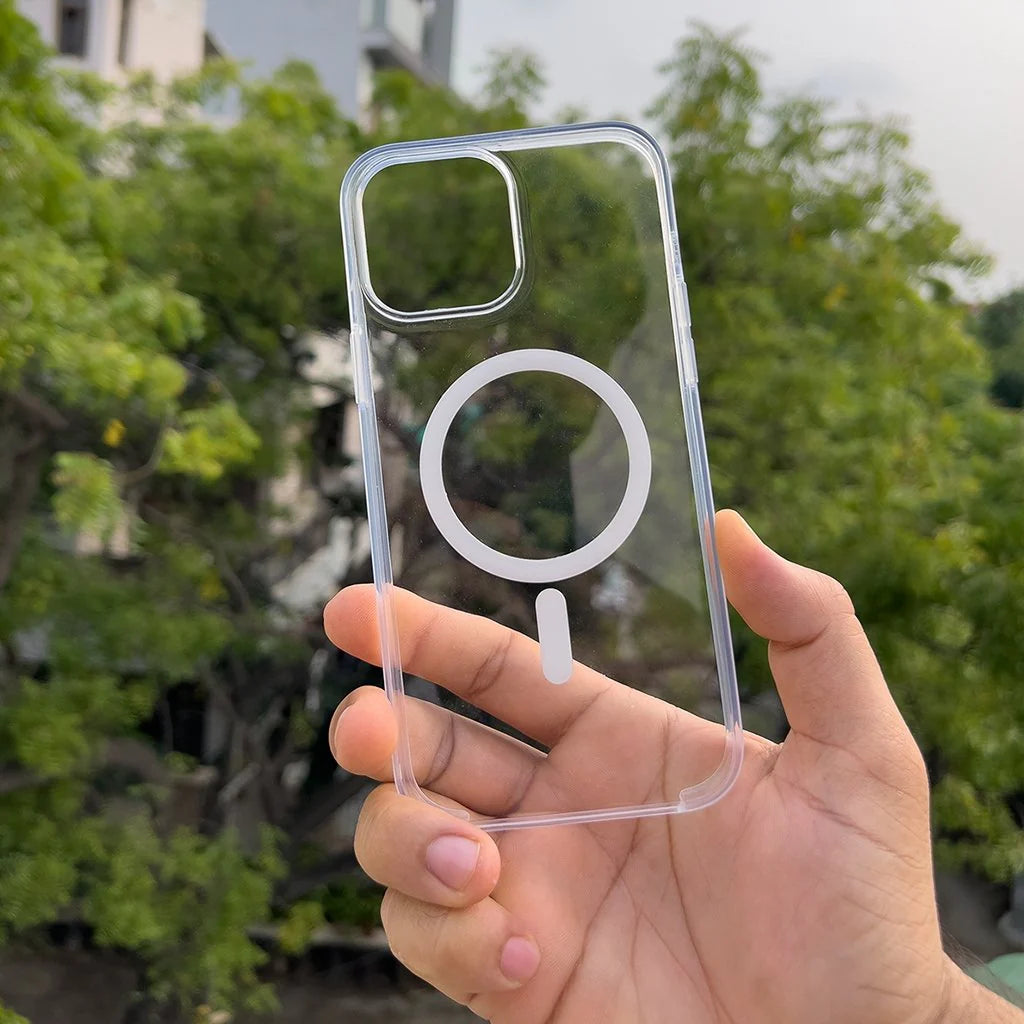 Crystal Clear MagSafe Case | Kavacham Transparent Series