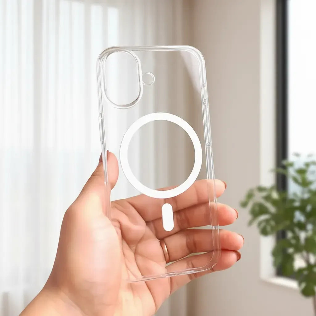 Crystal Clear MagSafe Case | Kavacham Transparent Series